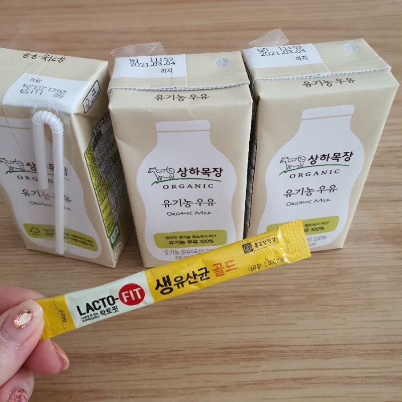 상하우유 유기농우유와 락토핏 생유산균으로 요거트 만들기