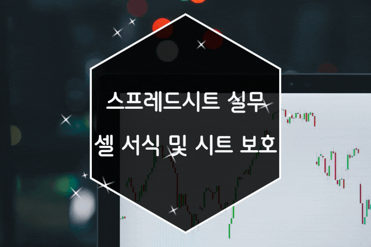  스프레드시트 실무 셀 서식 및 시트 보호