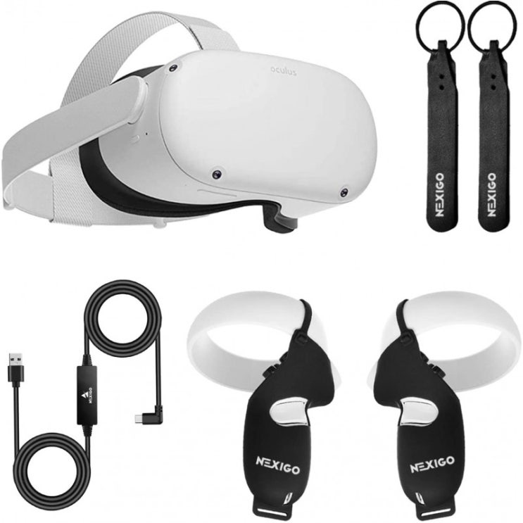 구매평 좋은 오큘러스 퀘스트 2 VR 헤드셋 256GB 홀리데이 번들 고급 올인원 가상현실 헤드셋 넥시고 컨트롤러 그립, 1 좋아요 구매평 좋은 오큘러스 퀘스트 2 VR 헤드셋 256GB 홀리데이 번들 고급 올인원 가상현실 헤드셋 넥시고 컨트롤러 그립, 1 좋아요