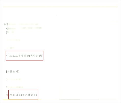 음주운전 혐의없음 불기소처분시킨 성공사례 관련 사진