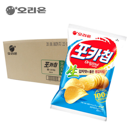 갓성비 좋은 오리온 포카칩오리지널66G 1박스, 63g, 1box ··· 갓성비 좋은 오리온 포카칩오리지널66G 1박스, 63g, 1box ···