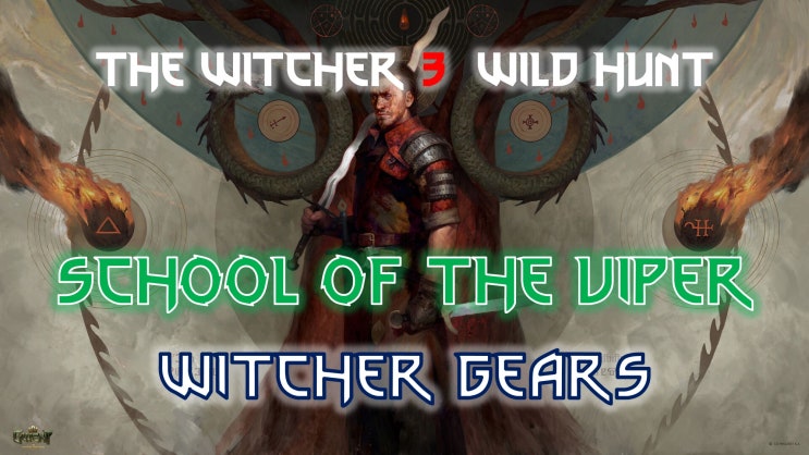  Witcher 3 Gear Sets Viper School Gear ️ (include Iris Sword )/ 위쳐 3 바이퍼 교단 장비 ️( 이리스 강철검 포함)