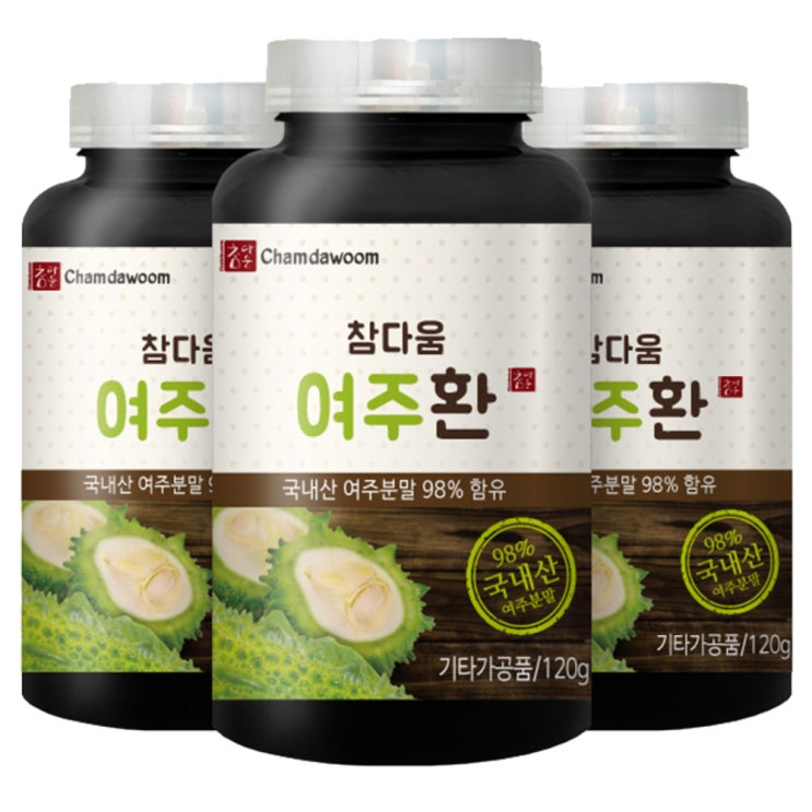 많이 팔린 참다움 여주환, 120g, 3개입(로켓배송) 추천합니다