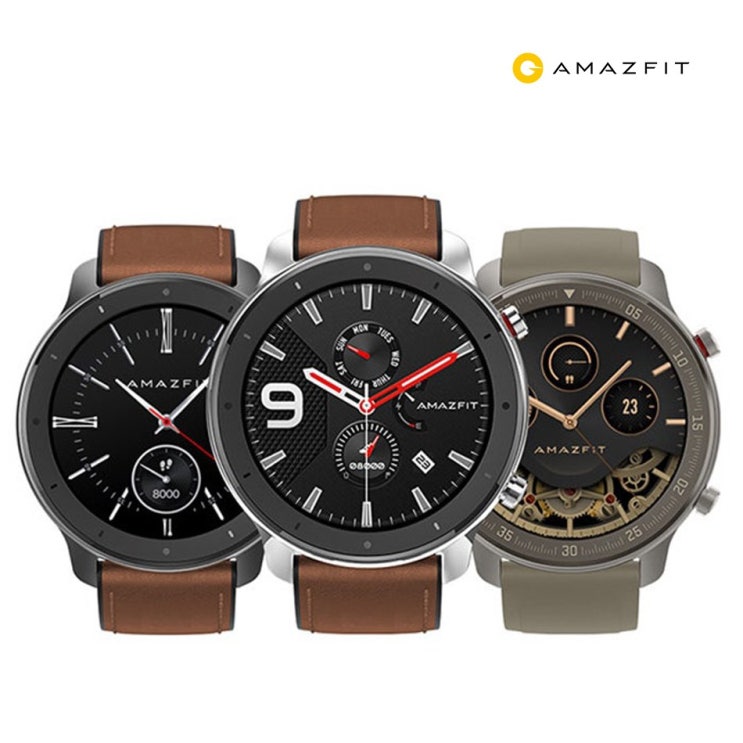 가성비갑 어메이즈핏 GTR Amazfit GTR- 국내정발 한국어 지원, 47mm 알루미늄 알로이, 없음 추천합니다