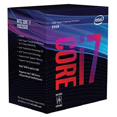 리뷰가 좋은 Intel Coffee Lake BX80684I78700 8th Gen Core i7-8700 Six Core Processor - OEM Tray Version PR