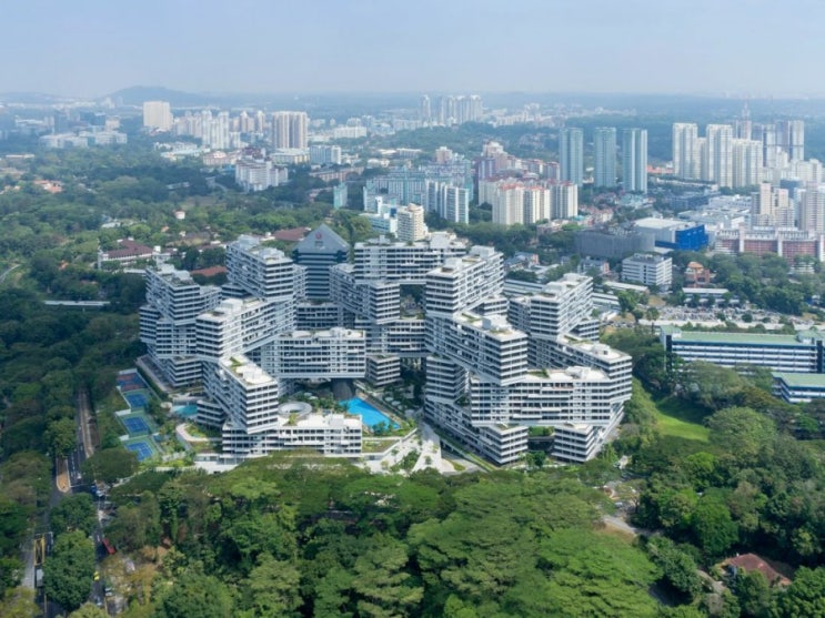 블록처럼 쌓인 신기한 아파트 - 싱가포르 더 인터레이스 (세계의 특이한 아파트)