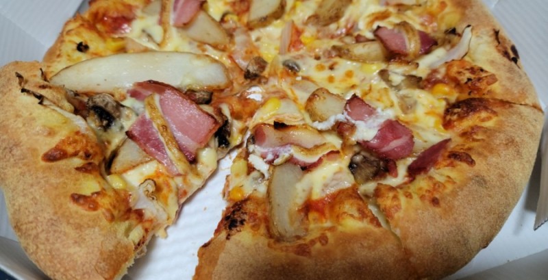 도미노피자추천 베이컨 포테이토 피자 한끼로도 든든해요 : 네이버 블로그