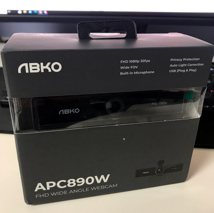  앱코 웹캠 APC890W 원격수업을 위해 구입~