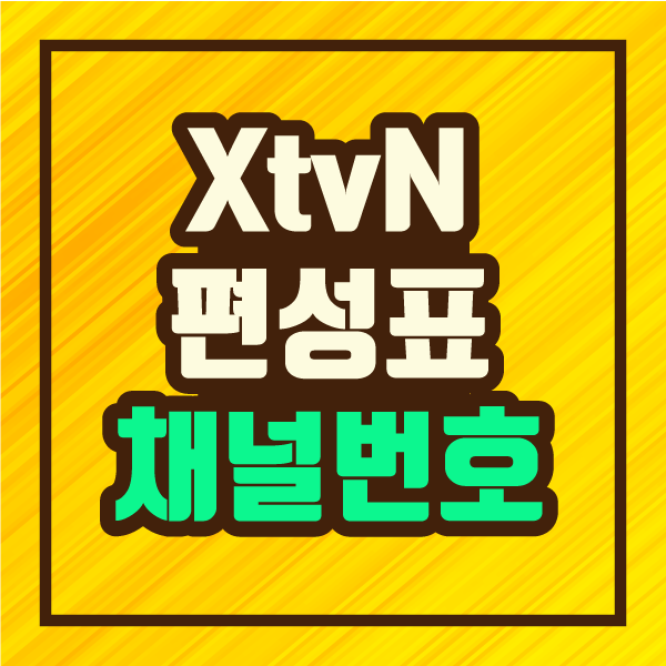 XtvN 편성표 보기, 전국 지역별 Xtvn 채널번호 안내 :: 파인더 엑스티비엔 정보 제공