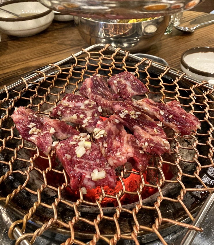  분당 정자역 늘푸른목장 - 경주 한우 소갈비살 잠실 맛집 분당점 후기