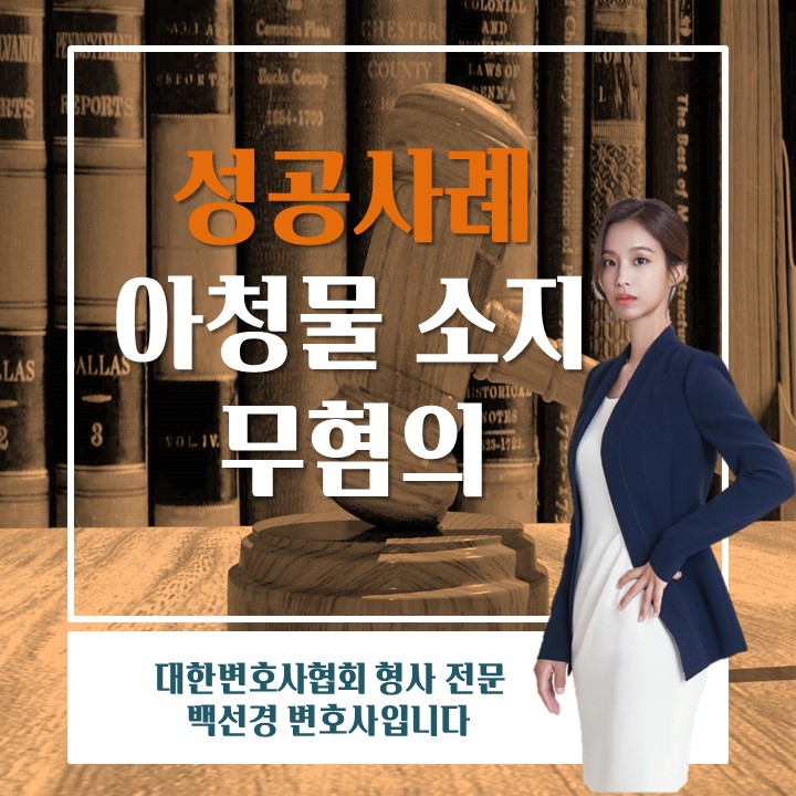  아동·청소년이용음란물(아청음란물) 소지 무혐의 처분을 받아낸 성공사례