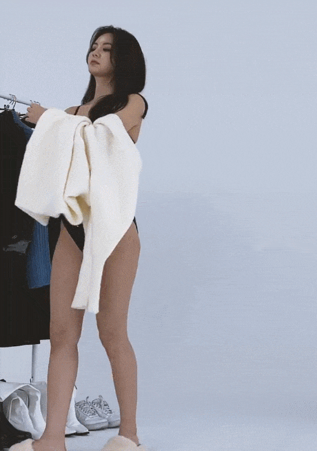  인스타그램 모델 락채은 룩북 움짤