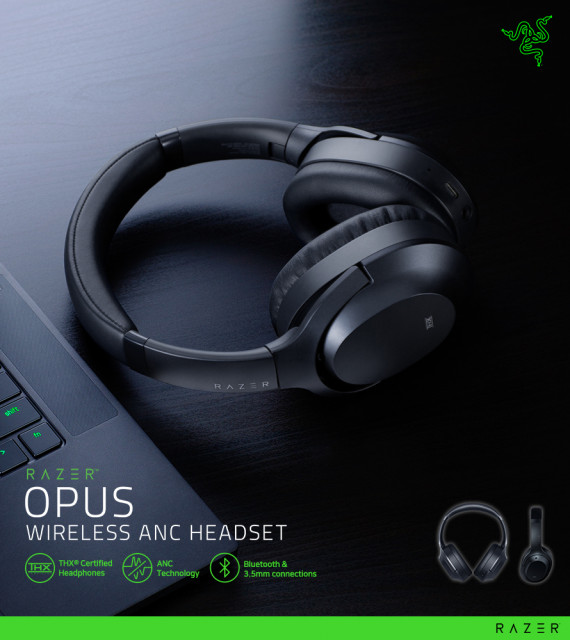  소음 없이 깊은 몰입감 선사하는 무선 헤드폰 ‘Razer Opus’ 출시
