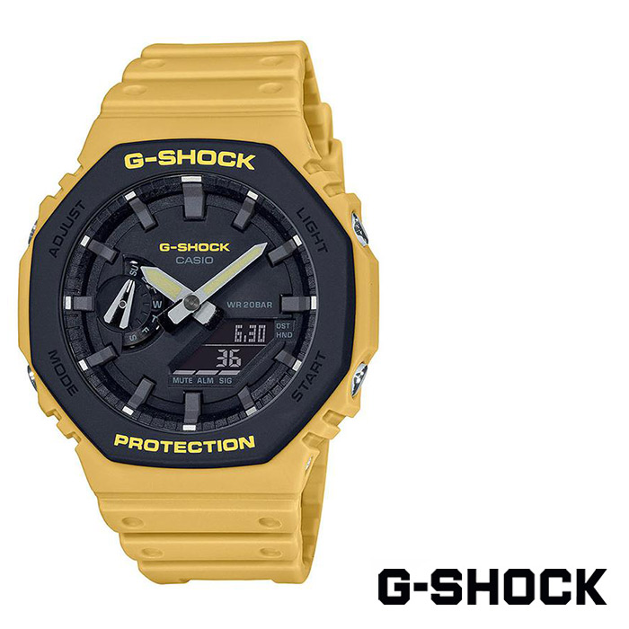  의외로 인기있는 [G-SHOCK] 지샥 GA-2110SU-9A 지얄오크 카본코어가드 옐로우 우레탄 손목시계 추천합니다