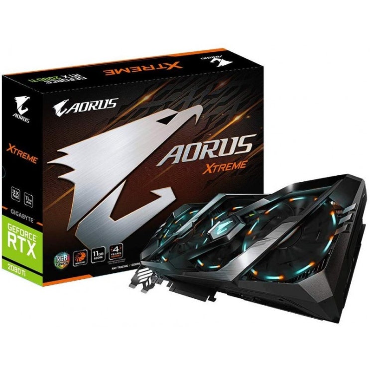 선호도 높은 GIGABYTE NVIDIA GeForce RTX 2080Ti 탑재 그래픽 카드 11GB AOURUS 시리즈 GV-N208TAORUS X-11GC 좋아요