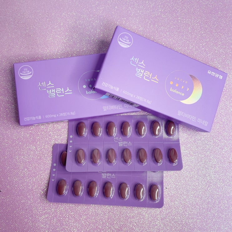  30대 여성 영양제 간편한 유한양행 센스밸런스