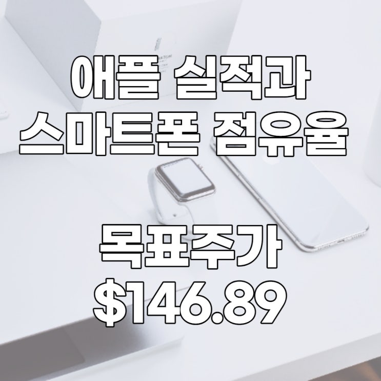 애플 실적, 스마트폰 점유율, 22년 목표주가 : $146.89, 전망, 배당수익률, 분석