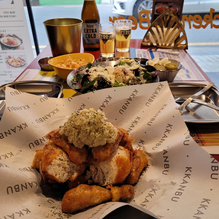  교대치킨맛집 건강관리에 좋은 마늘 듬뿍~ 깐부치킨