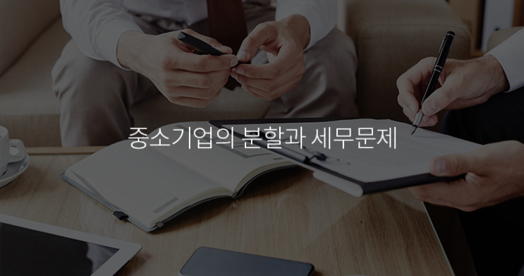 중소기업의 분할과 세무문제