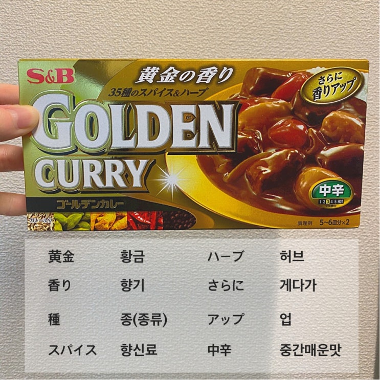  [생활일본어] 일본 마트 카레에 적힌 일본어를 알아보자