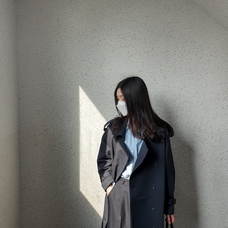  여자 트렌치코트 코디 자체제작 로렌하이로 멋내기