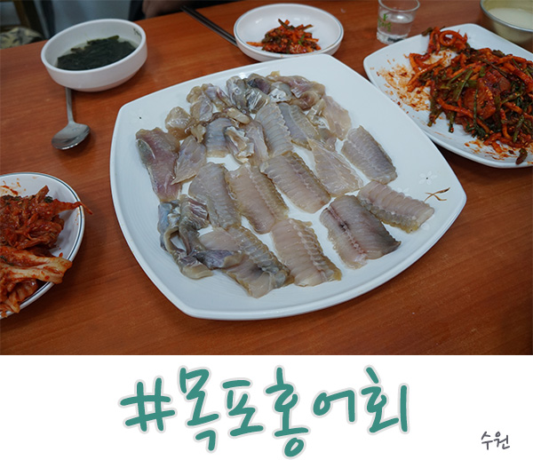  수원 홍어 맛집 남문시장에 있는 목포홍어회