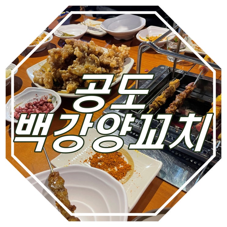  공도 양꼬치 맛집 : 양꼬치 먹고싶을땐 : 백강양꼬치