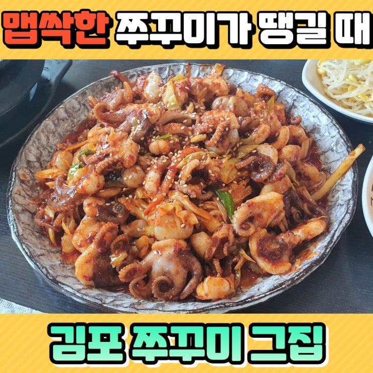  김포구래 쭈꾸미 그집 - 매콤한 쭈꾸미 덮밥이 땡기는 날.