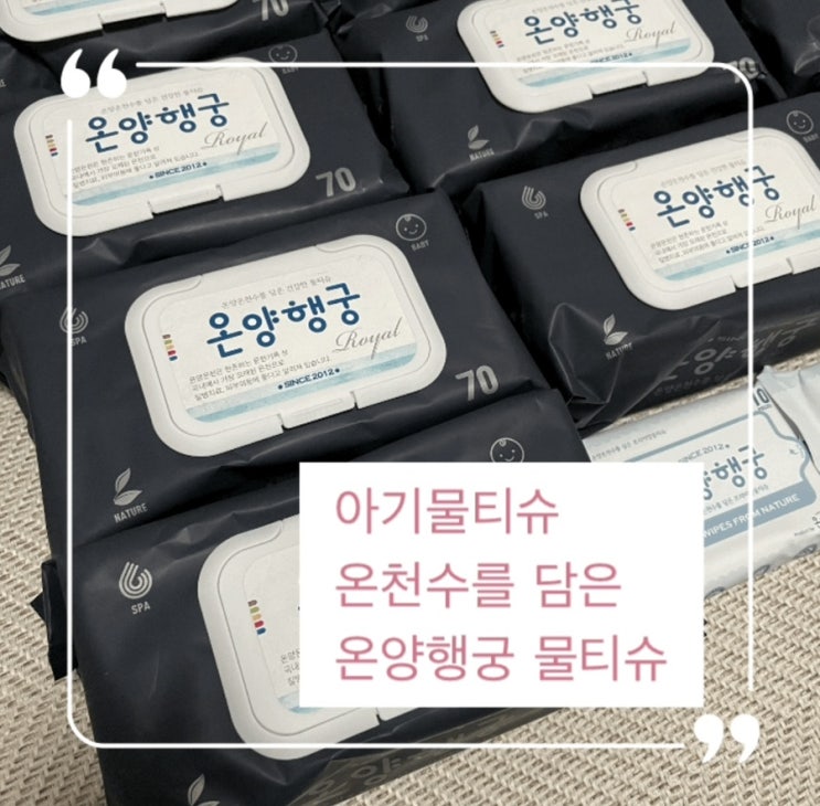  아기물티슈 온양온천수를 담은 안전한물티슈 온양행궁 물티슈