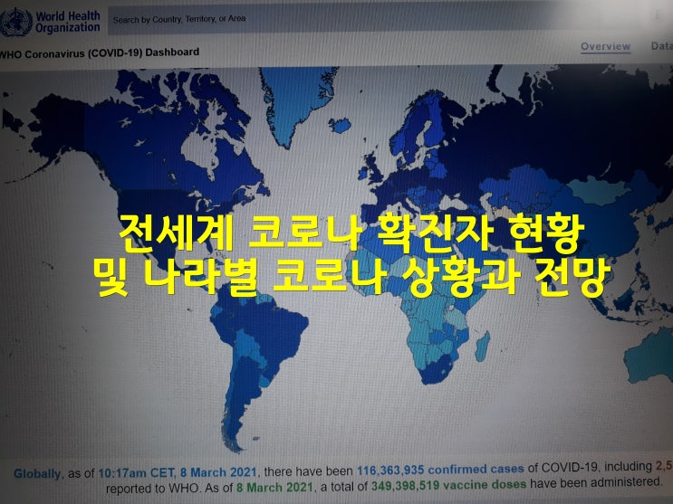  전세계 코로나 확진자 현황 및 나라별 코로나 상황과 전망