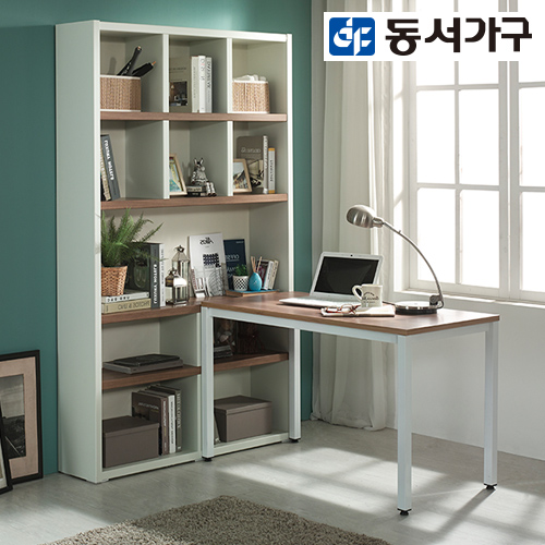 구매평 좋은 동서가구 Clever C Dtype 12 front 책장책상 DFAC3665, 화이트 ···