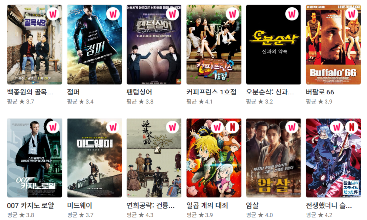  볼만한 영화 TV 프로그램 왓챠피디아 watcha pedia 최고 인기작 추천 3부