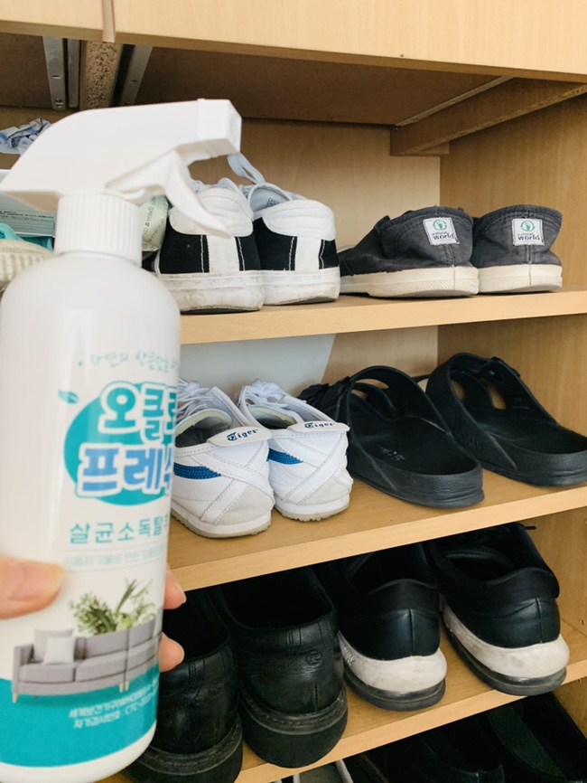  오클로 프레쉬 뿌리는 살균스프레이로 냄새제거
