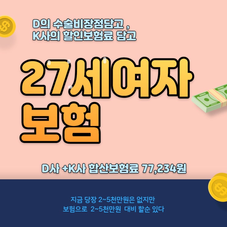  27세여자보험  디케이보험