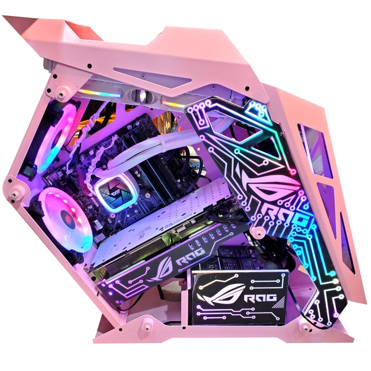 잘나가는 인싸컴 메탈유닛 LED 고사양 게임용pc 배틀그라운드 배그 오버워치 롤 배그컴퓨터, 기본, 핑크 ··· 잘나가는 인싸컴 메탈유닛 LED 고사양 게임용pc 배틀그라운드 배그 오버워치 롤 배그컴퓨터, 기본, 핑크 ···