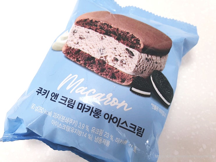  파리바게트 쿠키 앤 크림 마카롱 아이스크림