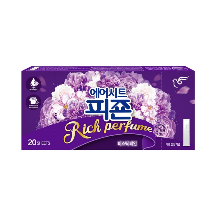 요즘 인기있는 피죤 에어시트 리치퍼퓸 시트형 섬유유연제 미스틱 레인 본품 20p, 1개(로켓배송) ··· 요즘 인기있는 피죤 에어시트 리치퍼퓸 시트형 섬유유연제 미스틱 레인 본품 20p, 1개(로켓배송) ···