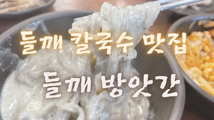  [맛집 추천] 티비에 나온 들깨 칼국수 맛집 들깨 방앗간 방문기! (화성 맛집 화성 들깨 칼국수 맛집 추천)