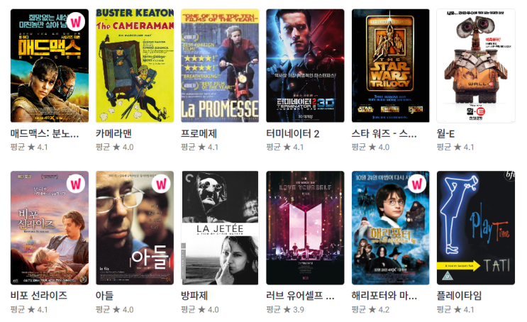  볼만한 영화 왓챠피디아 평점 Top 추천 2부