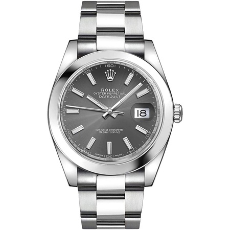갓성비 좋은 Mens Rolex Datejust 41 Dark Rhodium Dial Oystersteel Watch (ref. 126300) PROD80005810 ··· 갓성비 좋은 Mens Rolex Datejust 41 Dark Rhodium Dial Oystersteel Watch (ref. 126300) PROD80005810 ···
