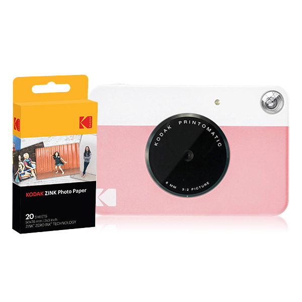 리뷰가 좋은 코닥 디지털 즉석 카메라 프린토메틱 + 인화지 20p 세트, 핑크, 1세트(로켓배송) 추천해요