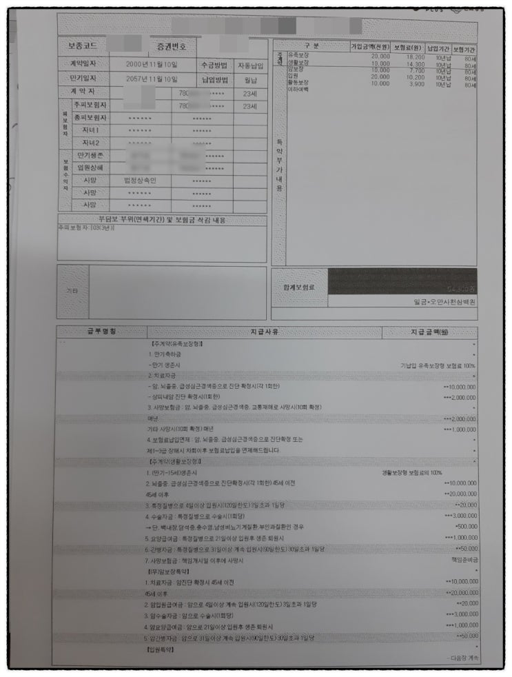  78년생 목사님께서 보험 가입 의뢰하셨습니다~