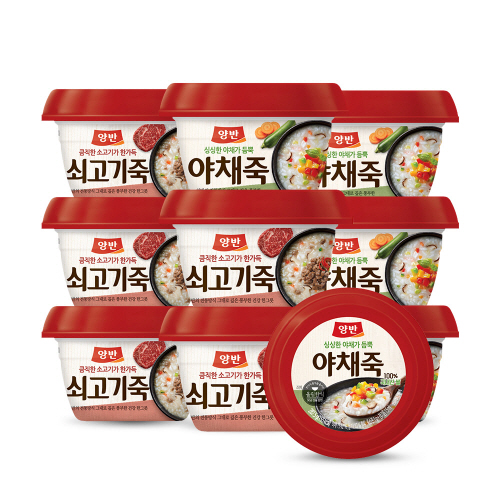 당신만 모르는 동원 양반쇠고기죽285g*5개+양반야채죽285g*5개, 1세트 ··· 당신만 모르는 동원 양반쇠고기죽285g*5개+양반야채죽285g*5개, 1세트 ···