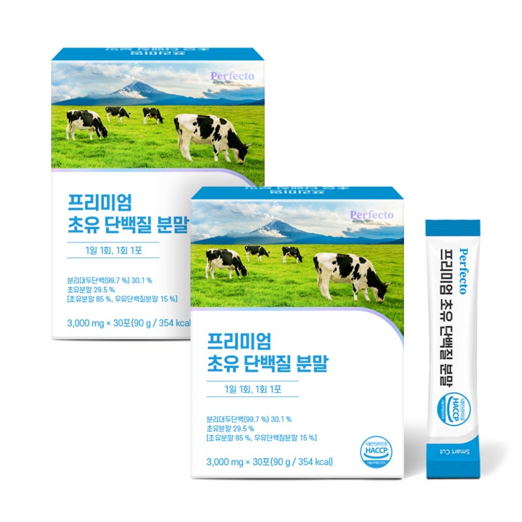 선호도 높은 퍼펙토 프리미엄 초유 단백질 분말 스틱, 60개, 3000mg(로켓배송) ··· 선호도 높은 퍼펙토 프리미엄 초유 단백질 분말 스틱, 60개, 3000mg(로켓배송) ···