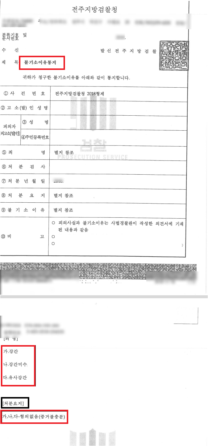  강간, 강제추행 무혐의로 해결한 성공사례