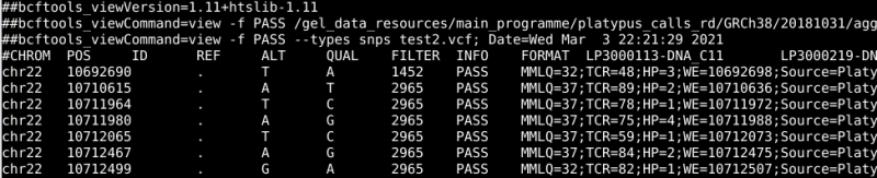 [생물정보학 :: GWAS 분석 :: bcftools/vcftools] vcf 파일 - SNP / PASS / 0.5 샘플 ...