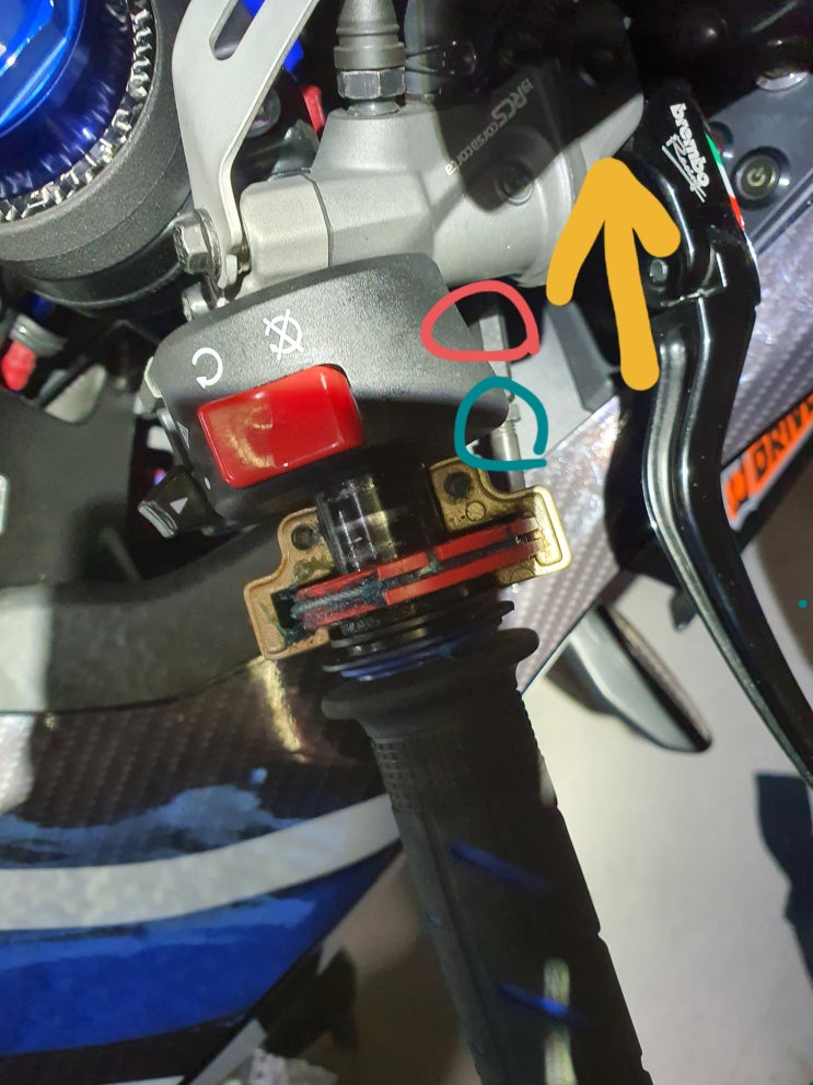  GSX-R1000R 2018 - 도미노 하이쓰로틀 유격조정 및 그립조정