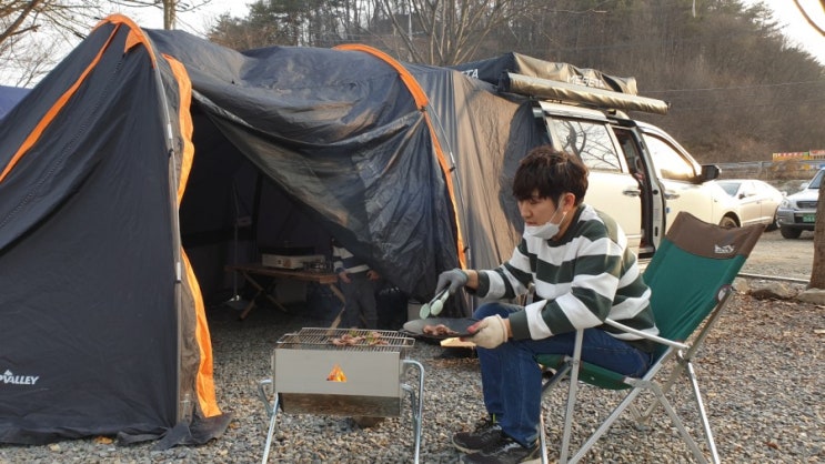  캠핑화로대 밥캠핑 바베큐그릴 밥그릴 덕에 갬성캠핑 완성