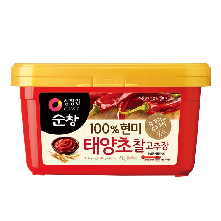 핵가성비 좋은 청정원순창 100% 현미 태양초 찰고추장, 2kg, 1개(로켓배송) 좋아요 핵가성비 좋은 청정원순창 100% 현미 태양초 찰고추장, 2kg, 1개(로켓배송) 좋아요