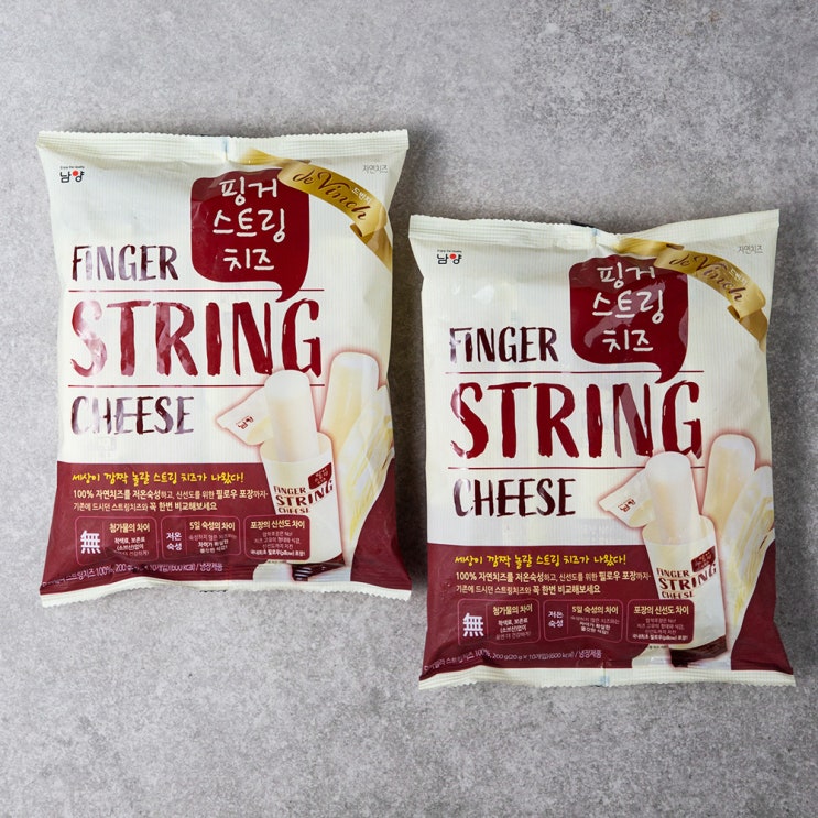 후기가 정말 좋은 남양유업 핑거 스트링치즈, 200g, 2개(로켓배송) ··· 후기가 정말 좋은 남양유업 핑거 스트링치즈, 200g, 2개(로켓배송) ···
